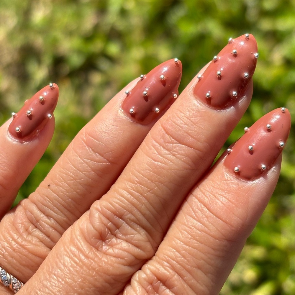 New Year Do Not Worry Press On Nails, short almond 20pcs/set